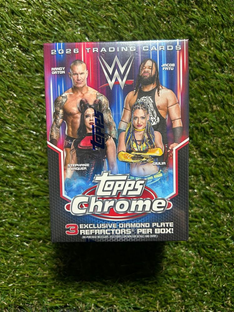 Wwe 2026 Topps Chrome Trading Cards blaster box